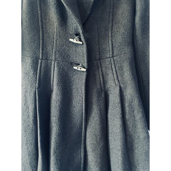 Nanette Lepore Women's Flare and Toggle Wool Coat black 100% virgem Wool 6 - Picture 5 of 10